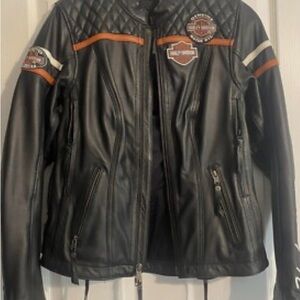 Harley-Davidson women's Miss Enthusiast leather riding jacket